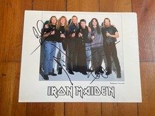 Iron maiden autographed band - ,