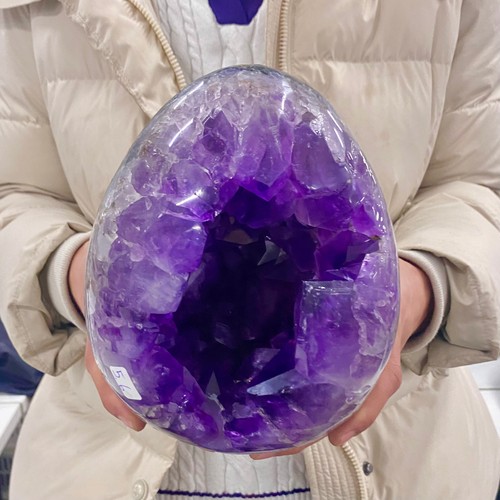 34lb natural amethyst geode - amethyst,