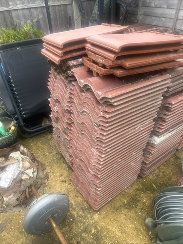 Red roof tiles - roof,