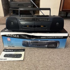 Matsui STR 525 Stereo Cassette Recorder ( Tested/ Working )