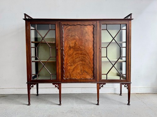 Antique mahogany display - antique,