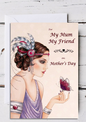 Art deco mother day - art, mother's