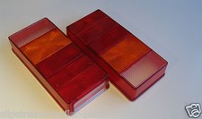 PAIR TRAILER  AJ.BA AJBA FP15 52231 LIGHT LENSES OBLONG TO FIT ON PHOENIX 