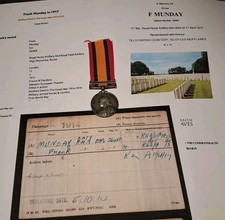 QSA Medal, Pte Munday, 6th