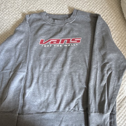 Vans men gray crew neck - crew,