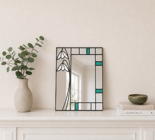 Art nouveau style stained - art,