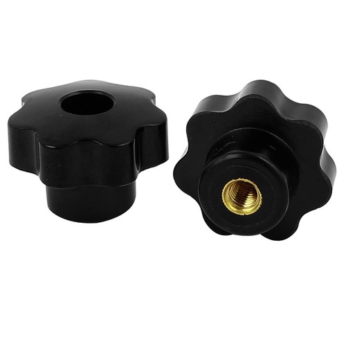 2pcs screw type - on, knurled