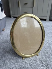 Vintage brass large oval - vintage,