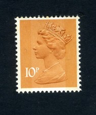 GB 1979 Machin 10p Orange-brown (Chambon printing)  Spec U185 MNH / UMM