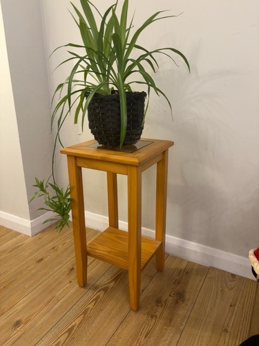 Wooden plant stand side table - wooden,