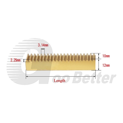 Brass module spur - spur, gear