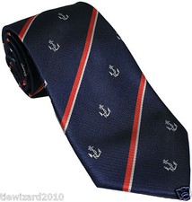 Royal Navy Anchor & Stripes Regimental Tie