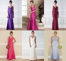 BHS Alicia Bridesmaid Dress Purple Fuchsia Coral Ivory Blue 8 10 12 14 16