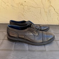 Allen Edmonds Strandmok Blue Leather Cap-Toe Brogue 2900 11.5 B