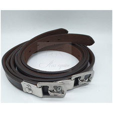 New Strong Non Stretch Soft Leather Stirrup Leathers Nylon Core Black or Brown