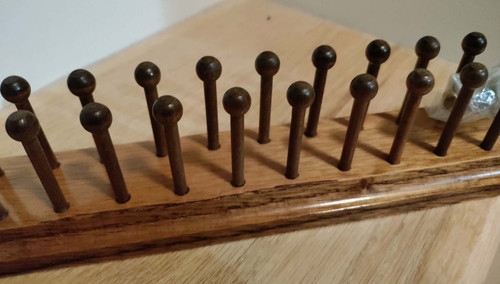 Vintage wooden tie rack wall - vintage,