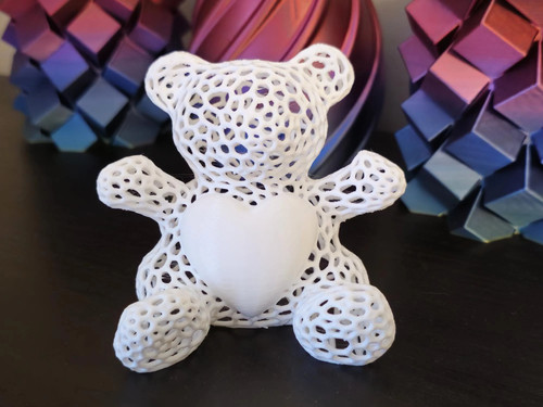 Voronoi bear figurine - voronoi,