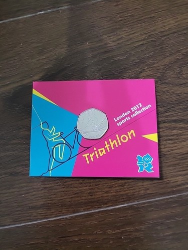 Triathlon 50p uncirculated - triathlon,