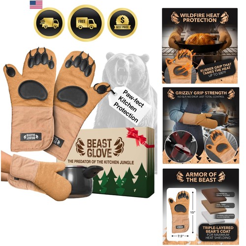 Bear paw oven mitts - mitts, beast
