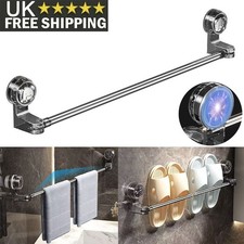 Strong Suction Cup Towel Rack Telescopic Removable Bathroom Kitchen Towel Rail
