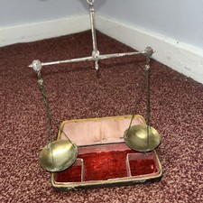 Vintage Antique Brass Balance