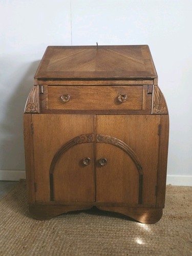 Vintage bureau oak desk - vintage, home