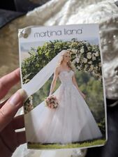 Martina Liana 1048 Wedding Dress Size UK 16 A Line Strapless Lace Sequin Tulle
