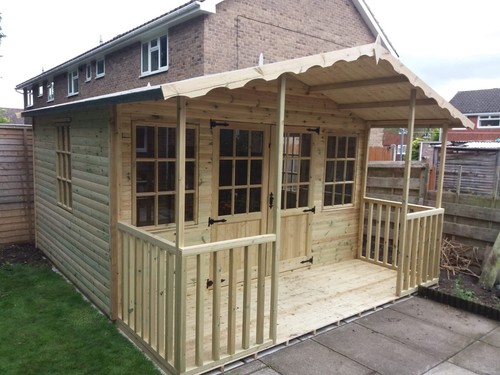 14x14 apex timber - summer, house
