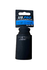 30MM HUB SOCKET DEEP IMPACT SOCKET 1/2 dr 12pt CR-MO 12 POINT AXLE NUT US PRO