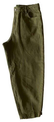 Green slim balloon jeans - green,