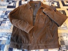 GAP mens brown cord lined jacket size L 100% cotton great condition