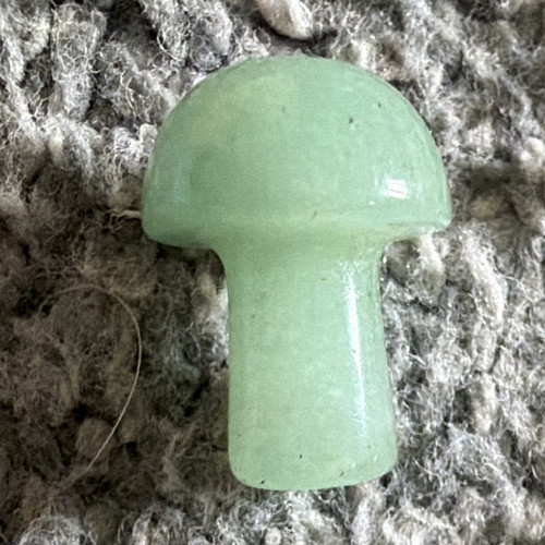 Polished jade mushroom carving - jade,