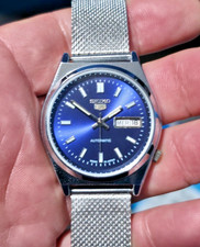 Vintage Seiko Sports 5 Blue