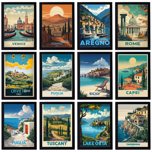 Vintage holiday travel italy - vintage,