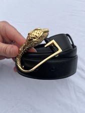 Black Leather Gucci Belt. Tom