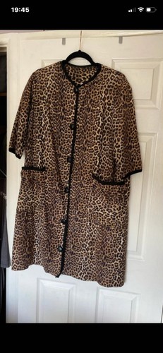 Animal print vintage duster - print,