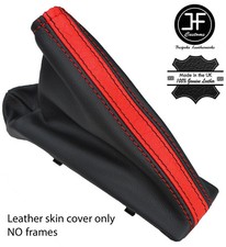 BLACK & RED TOP GRAIN LEATHER