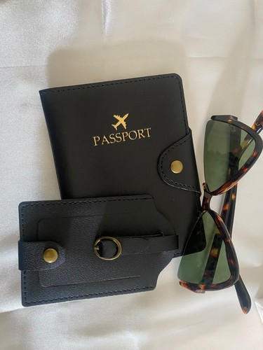 Black faux leather - black,