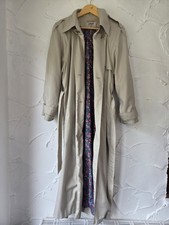 Feminella Liberty Lightweight Trench Coat Jacket Belted Floral Lined Large