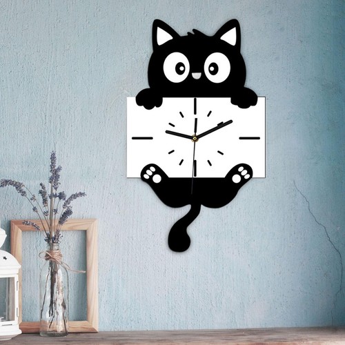 Cartoon cat shaped - shaped, wall