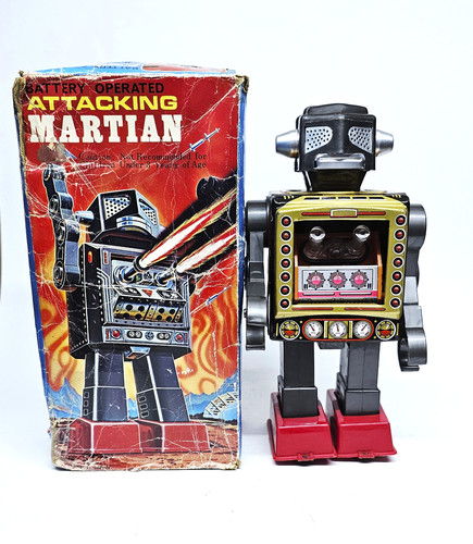 Vintage attacking martian - vintage,