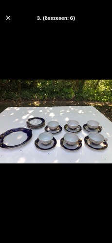 Zsolnay hungarian set vintage - zsolnay,