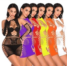 Lingerie Mini Dress Fishnet