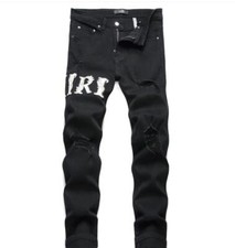 Men's Black Denim Cotton