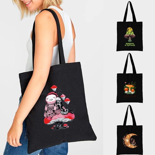 Reusable cotton shopping tote - reusable,
