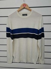 MENS PRIMARK WHITE/NAVY &