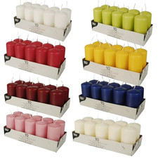 Pillar Candles for All Occasions Multiple Packs of 1, 3,5 &10 , 4 x 9cm 6HRS