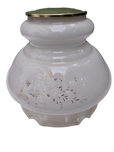 Vintage glass lampshade opaque - glass,