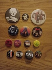 Punk Blondie,Echo&B,Men, Jesus/Mary Chain 14 Vintage Badges