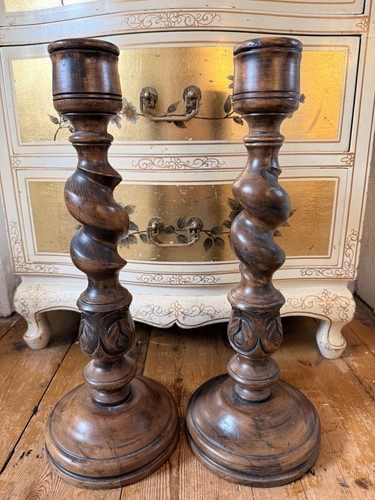 Vintage tall candle holders - 2x,